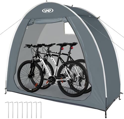 Portable waterproof bicycle storage tent