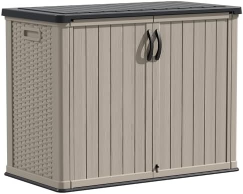 Beige horizontal tool storage cabinet 26 cu ft