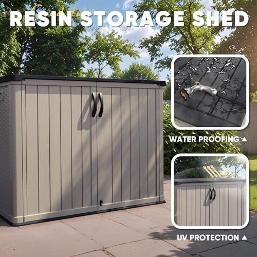 Beige horizontal tool storage cabinet 26 cu ft — photo 5