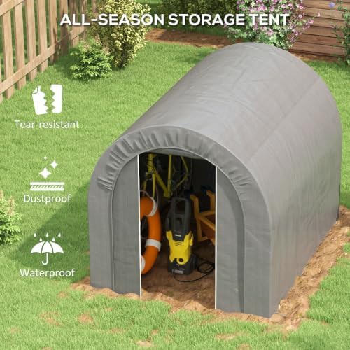 Gray waterproof heavy duty storage tent — photo 3