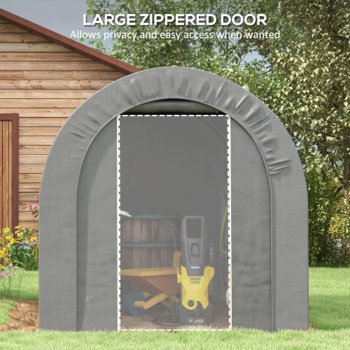 Gray waterproof heavy duty storage tent — photo 5