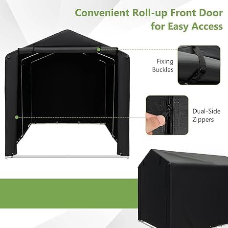 Portable steel frame storage shelter tent — photo 3