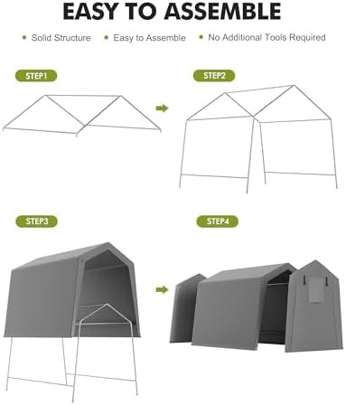 Square Steel Frame Storage Tent Canopy — photo 3