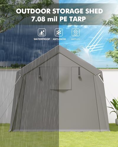 Square Steel Frame Storage Tent Canopy — photo 4