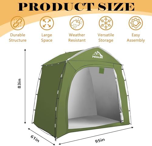Extended capacity waterproof bike storage shed — photo 3