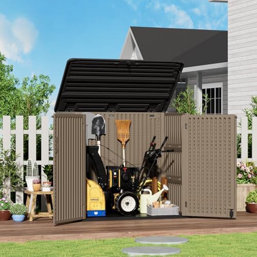 Large coffee resin horizontal trash shed — photo 3