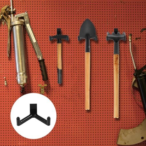 Black double head garden tool hangers — photo 4