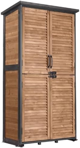 Waterproof metal frame outdoor storage cabinet