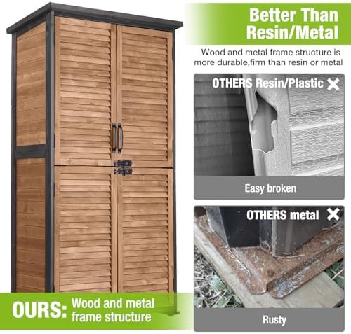 Waterproof metal frame outdoor storage cabinet — photo 3