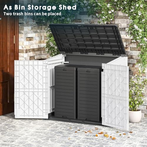 Extra Large Resin Horizontal Tool Storage Shed — photo 4