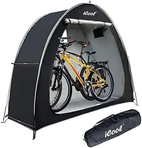 Storage tent with internal bike floor stand — photo 3