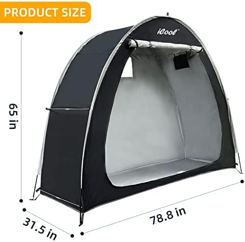 Storage tent with internal bike floor stand — photo 5