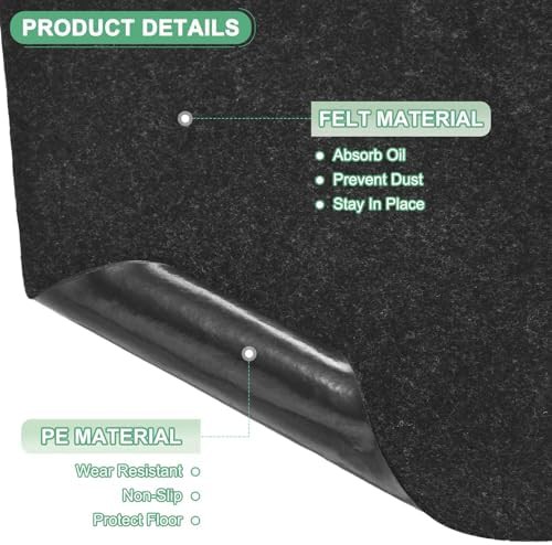 Grey waterproof fabric shed floor mat — photo 3