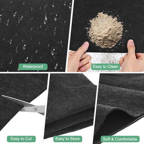 Grey waterproof fabric shed floor mat — photo 4