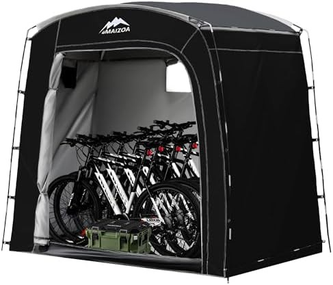 Slim portable waterproof bike storage tent