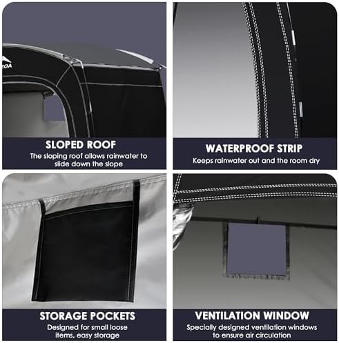 Slim portable waterproof bike storage tent — photo 4