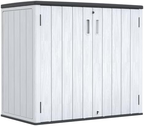 Horizontal garage and bike storage cabinet