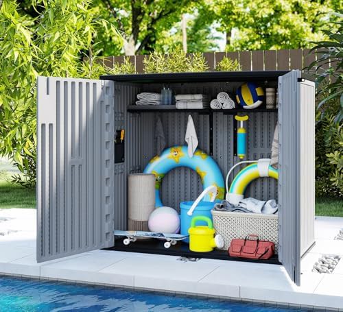 Horizontal garage and bike storage cabinet — photo 4