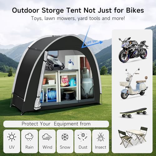 Two Bike Waterproof Storage Tent — photo 4