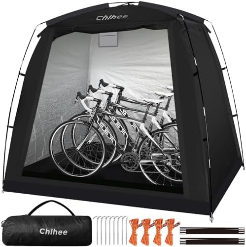 Portable waterproof bike cover storage shed