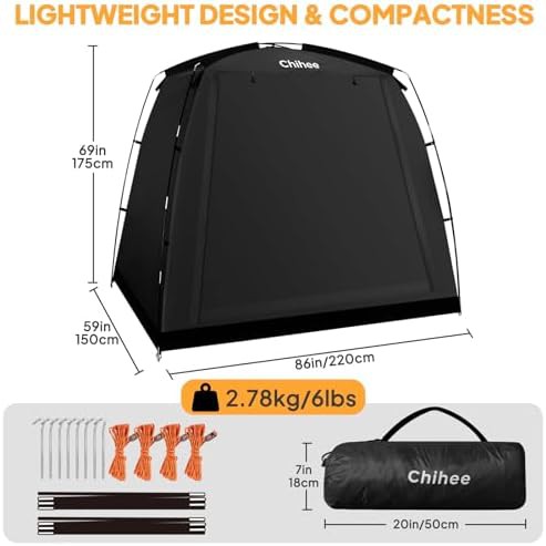 Portable waterproof bike cover storage shed — photo 3