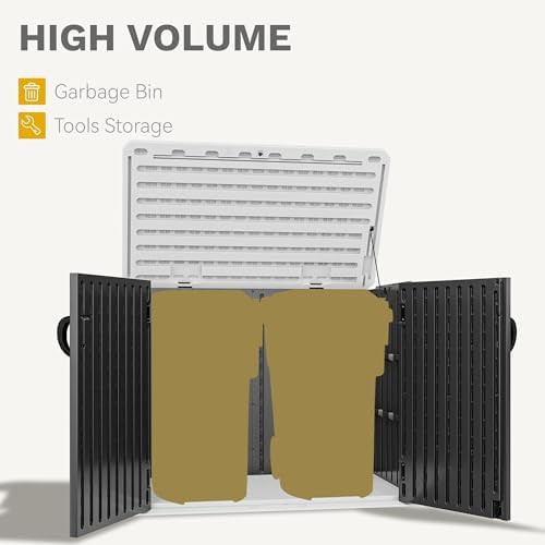 Dark gray horizontal resin storage shed — photo 4