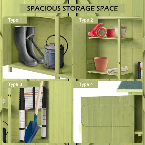 Extra large light green wooden cabinet — photo 4