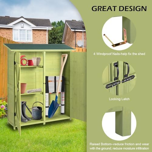 Extra large light green wooden cabinet — photo 5