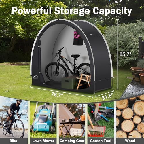 Portable waterproof fabric bike storage tent — photo 3