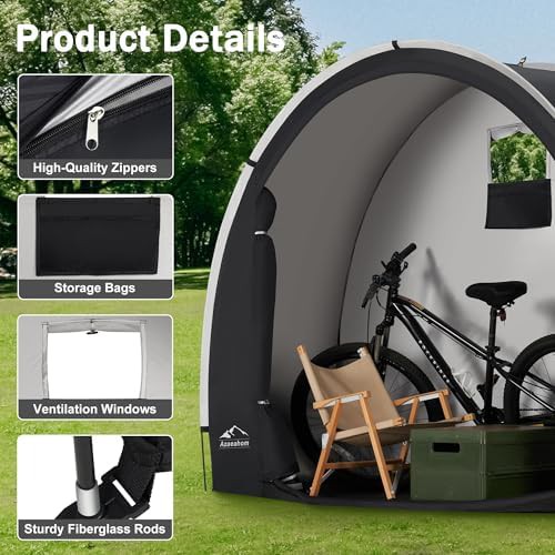 Portable waterproof fabric bike storage tent — photo 5