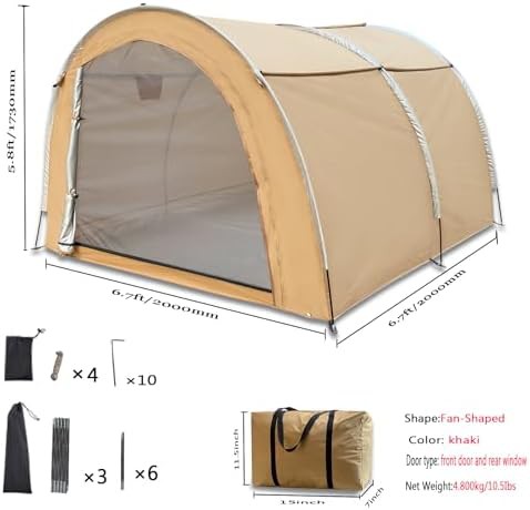 Waterproof Oxford fabric bike storage tent — photo 3