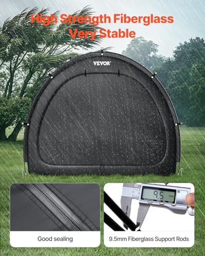 Black fabric tent for multi bike storage — photo 4