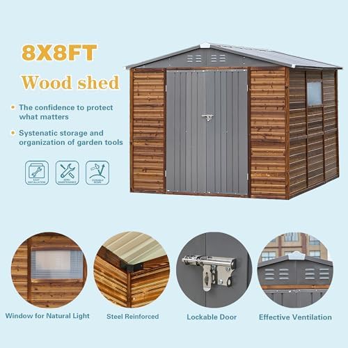 Large wood garden and utility shed — photo 5