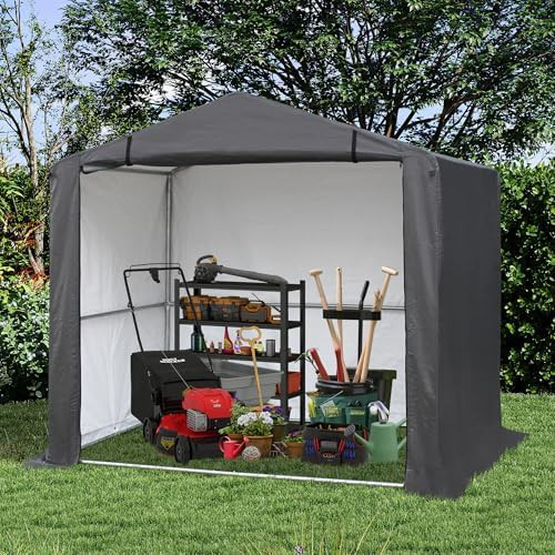 Sloped Roof Portable Bike Storage Shed