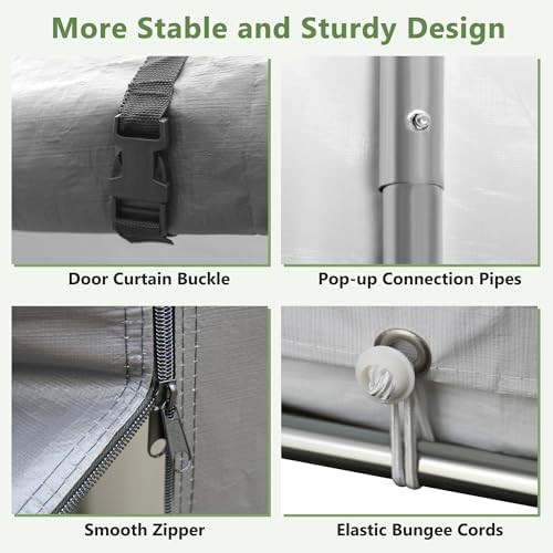Sloped Roof Portable Bike Storage Shed — photo 4