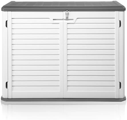 Horizontal HDPE tool and bike shed