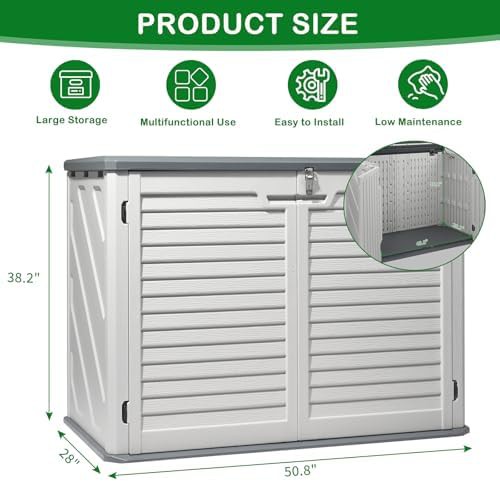 Horizontal HDPE tool and bike shed — photo 3
