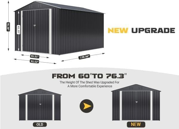 Eight by Twelve Foot Outdoor Storage Shed — photo 4