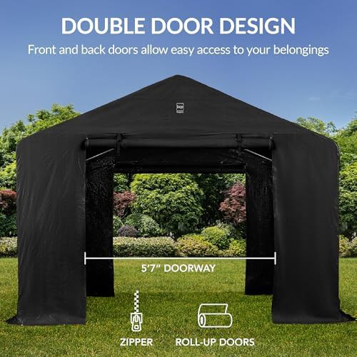 Black metal frame canopy with windows — photo 4