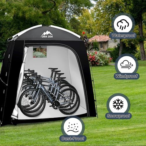 Medium waterproof oxford bike storage tent — photo 4