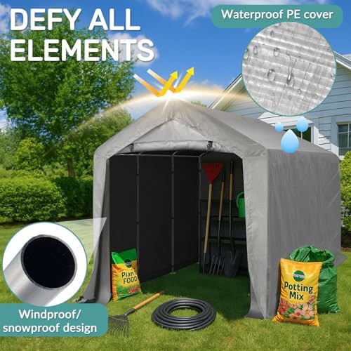 Waterproof fabric bike storage tent — photo 3