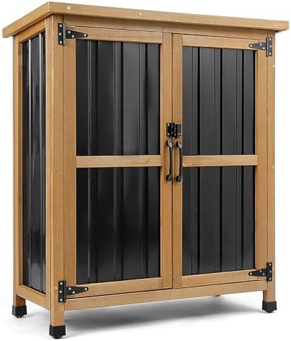 Small Lockable Weatherproof Outdoor Storage Cabinet