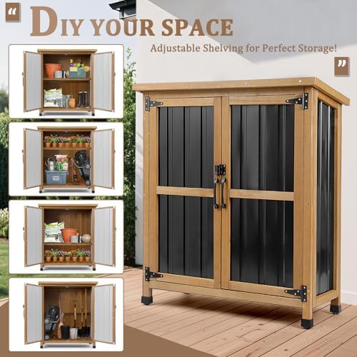 Small Lockable Weatherproof Outdoor Storage Cabinet — photo 5