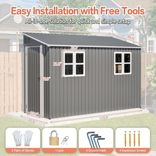 Heavy duty lean to shed with windows — photo 5