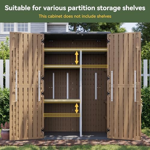 Large capacity outdoor storage cabinet with floor — photo 3