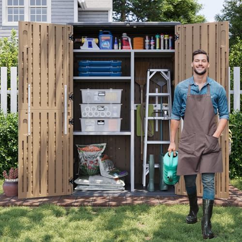Large capacity outdoor storage cabinet with floor — photo 5