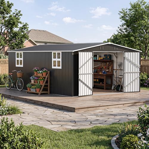 Twelve by Eighteen Foot Weatherproof Storage Shed