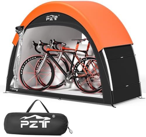 Portable fabric tent for two bikes