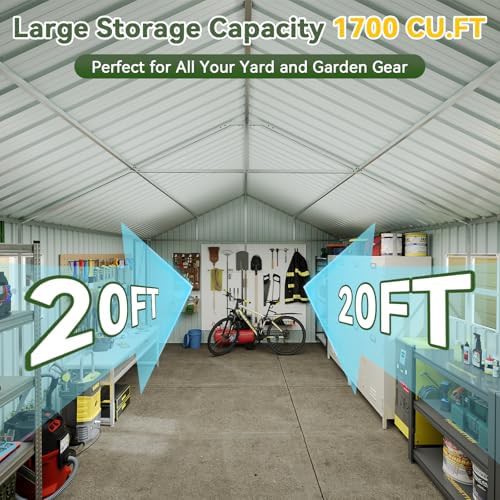 Weatherproof metal garage and storage shed — photo 5