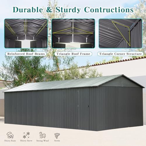 Extra Large Metal Garage Shed — photo 3